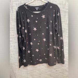 Star shirt, David button buffalo shirt, loungewear top, holiday shirt